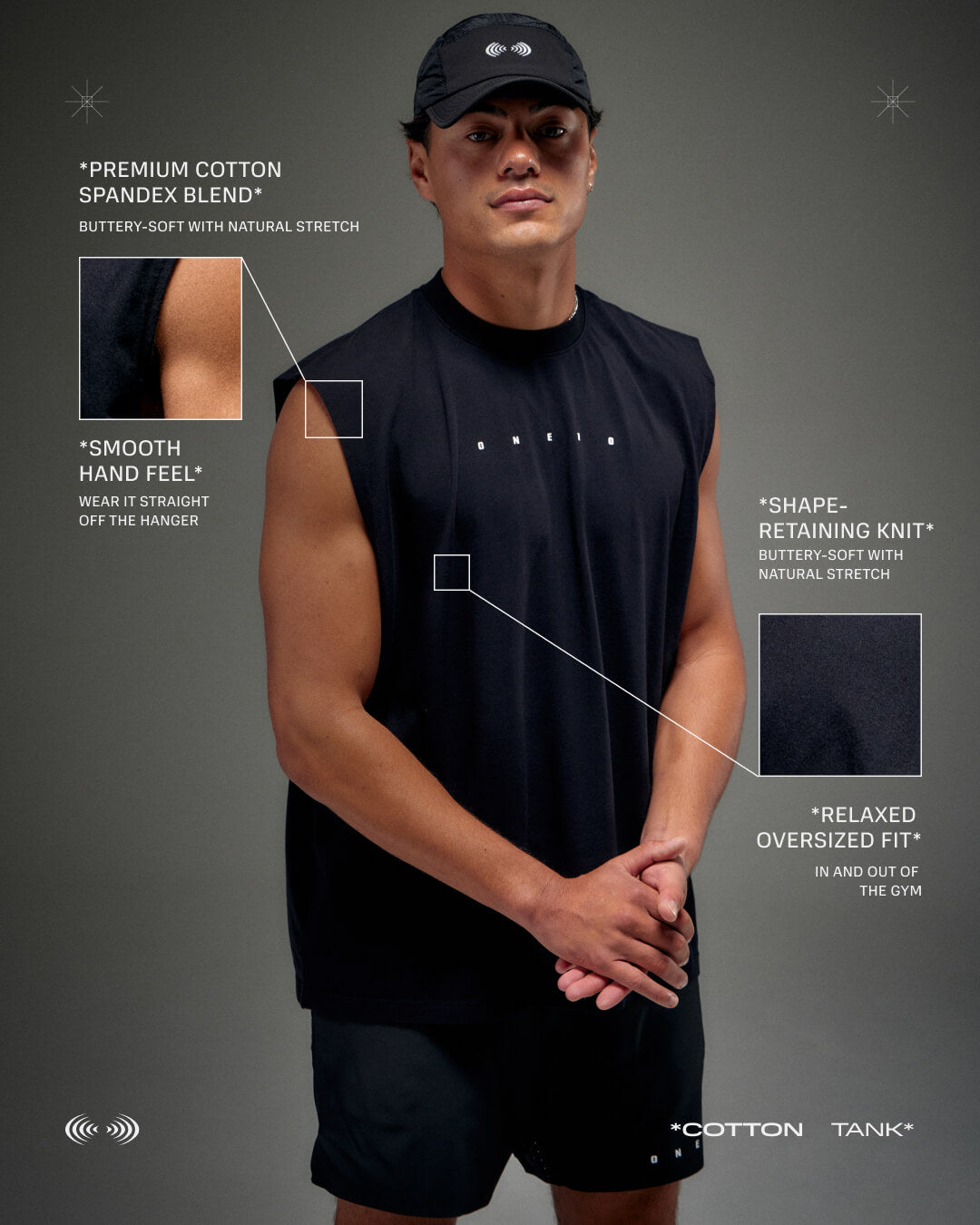 Cotton Tank - Black