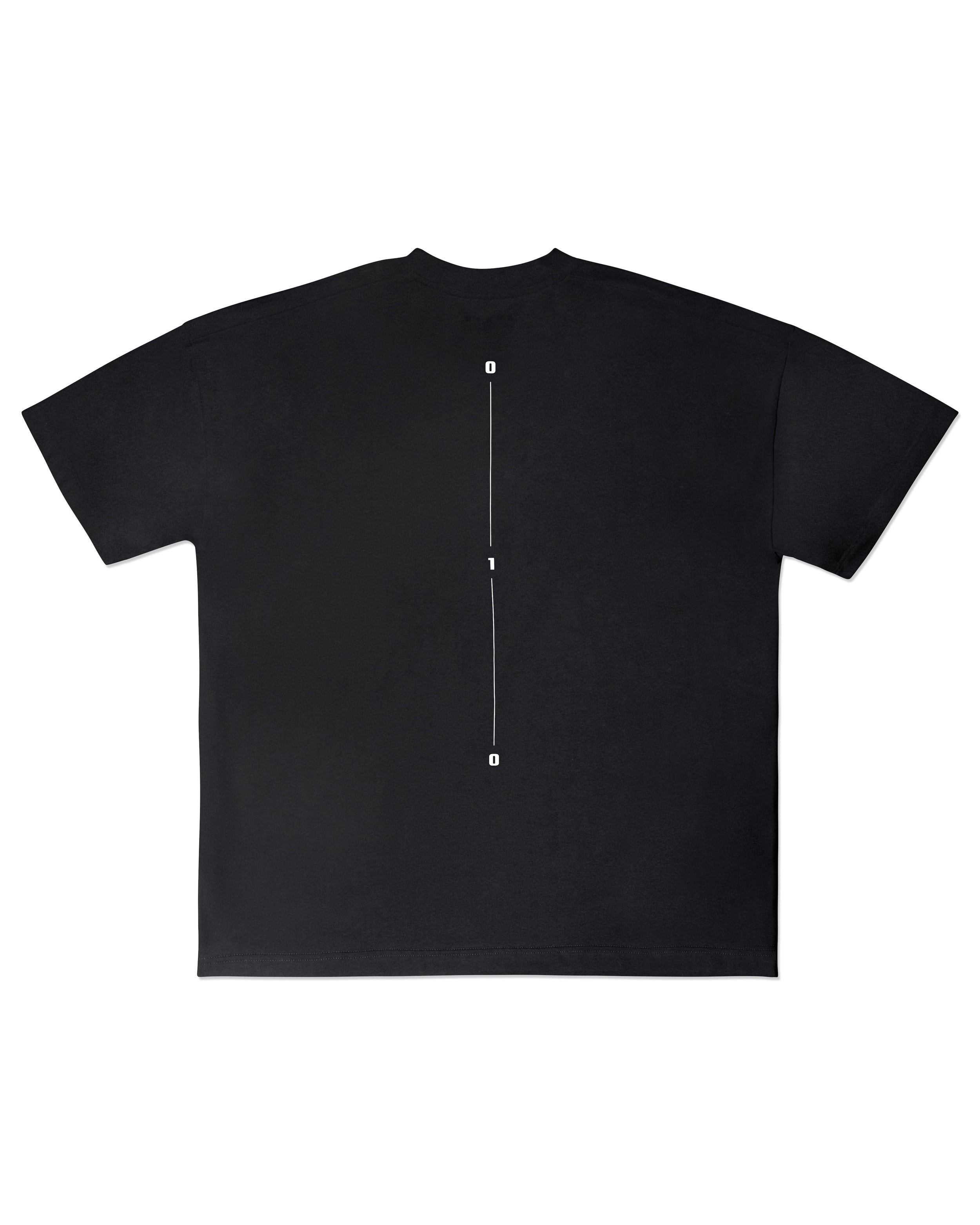 Cotton Oversized Tee - Black