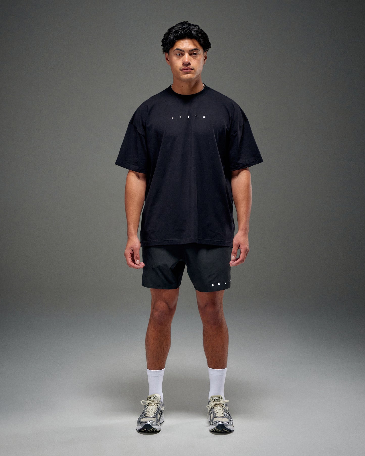 Cotton Oversized Tee - Black
