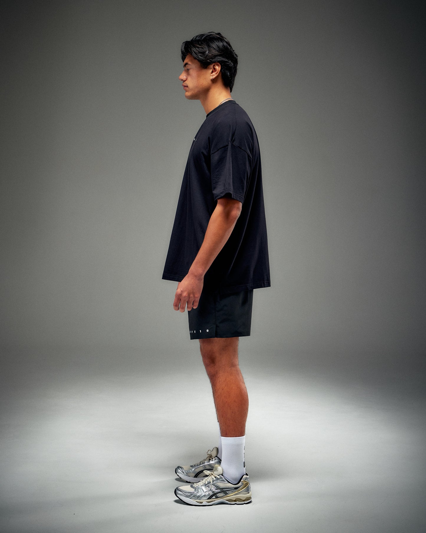 Cotton Oversized Tee - Black