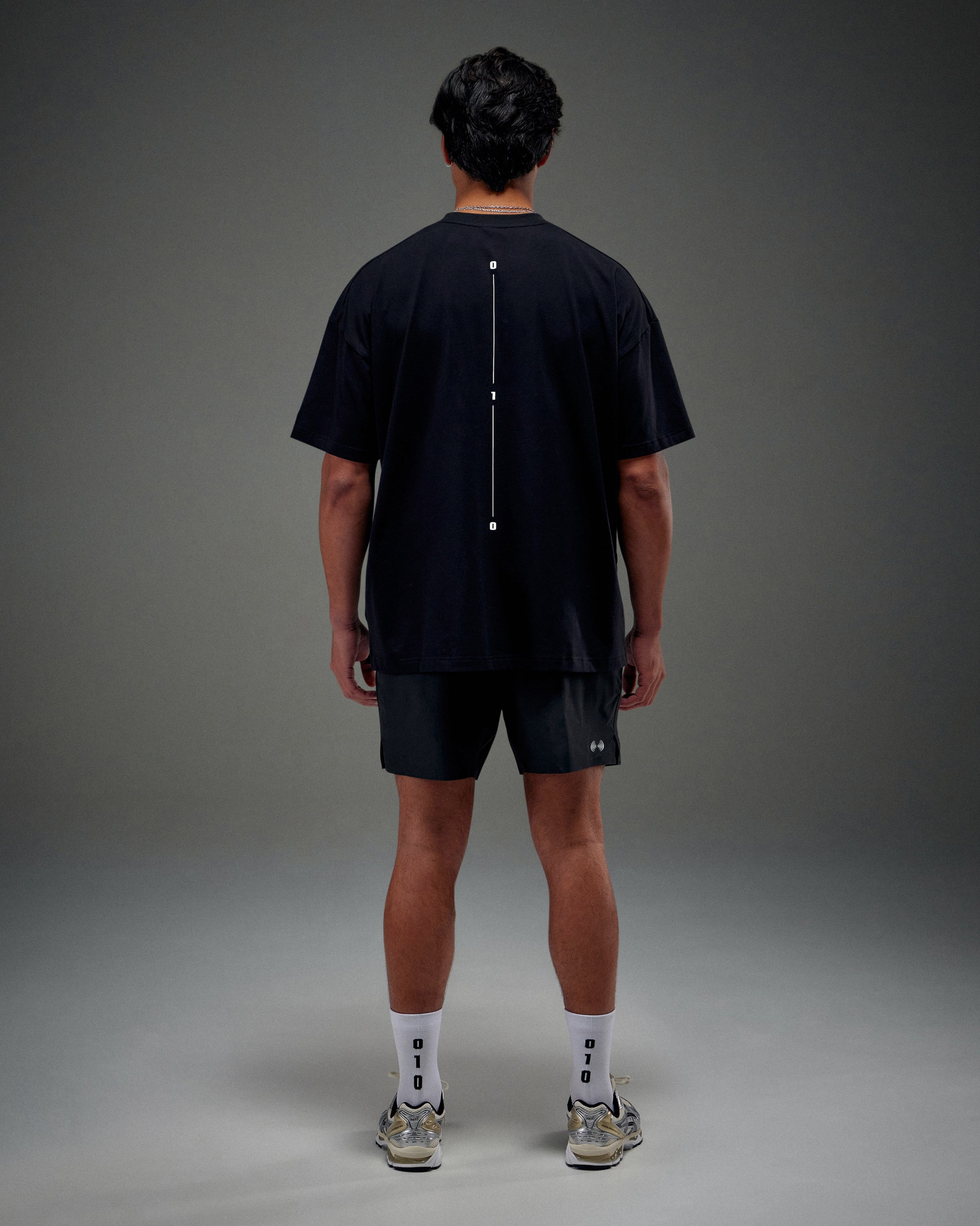 Cotton Oversized Tee - Black