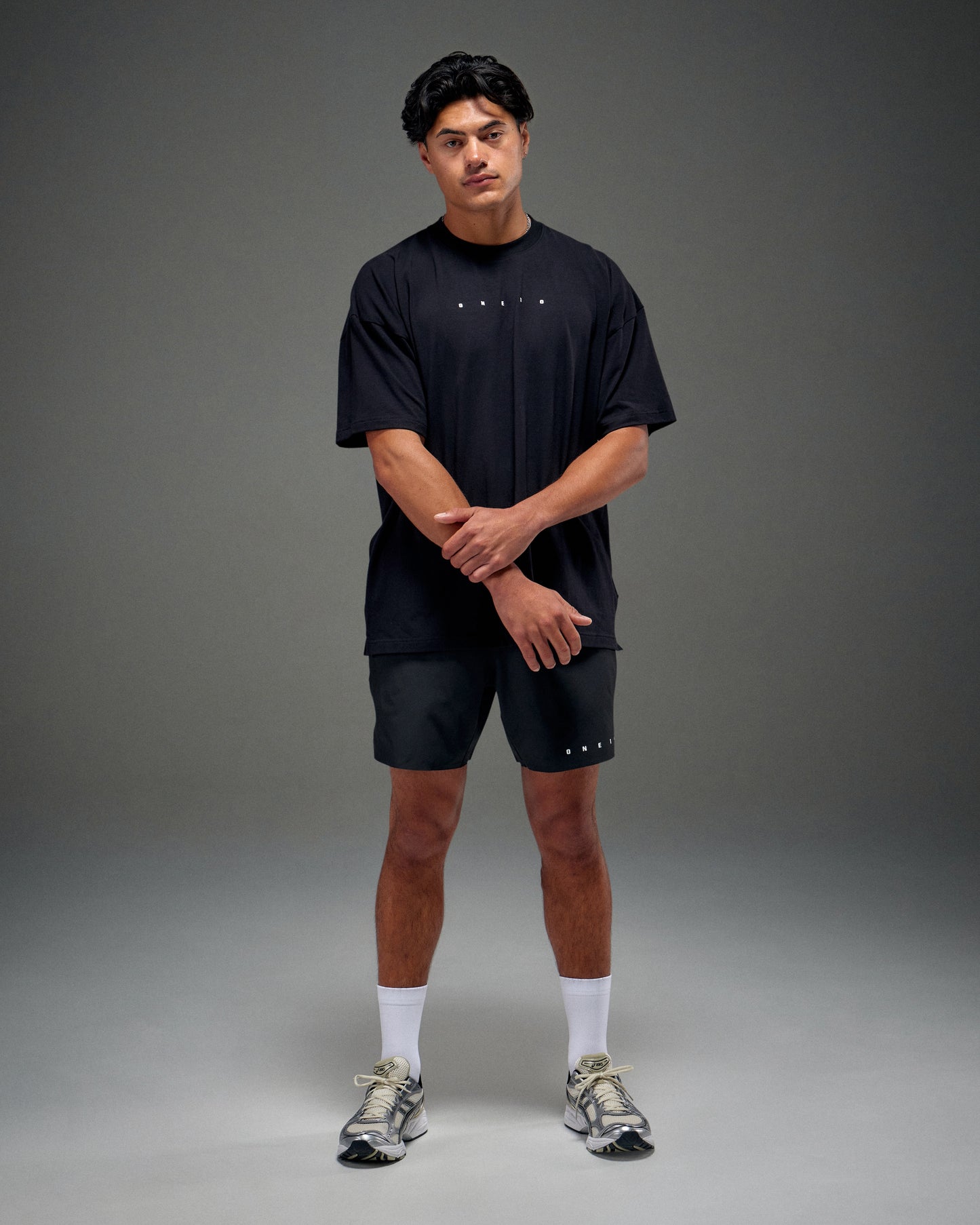 Cotton Oversized Tee - Black