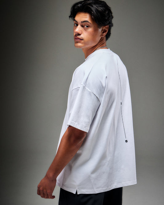 Cotton Oversized Tee - White